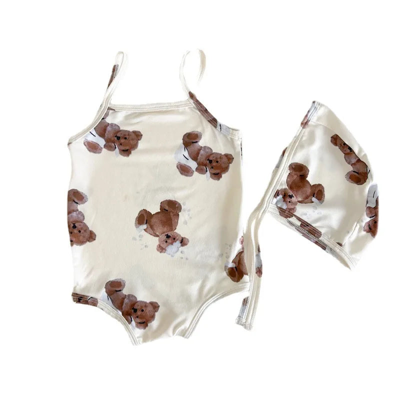 Bear Pattern Swimsuit