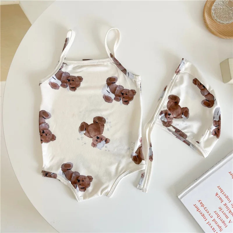 Bear Pattern Swimsuit