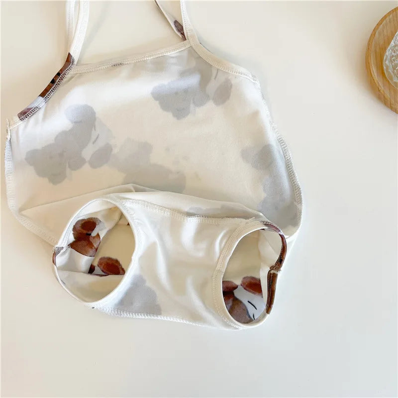 Bear Pattern Swimsuit