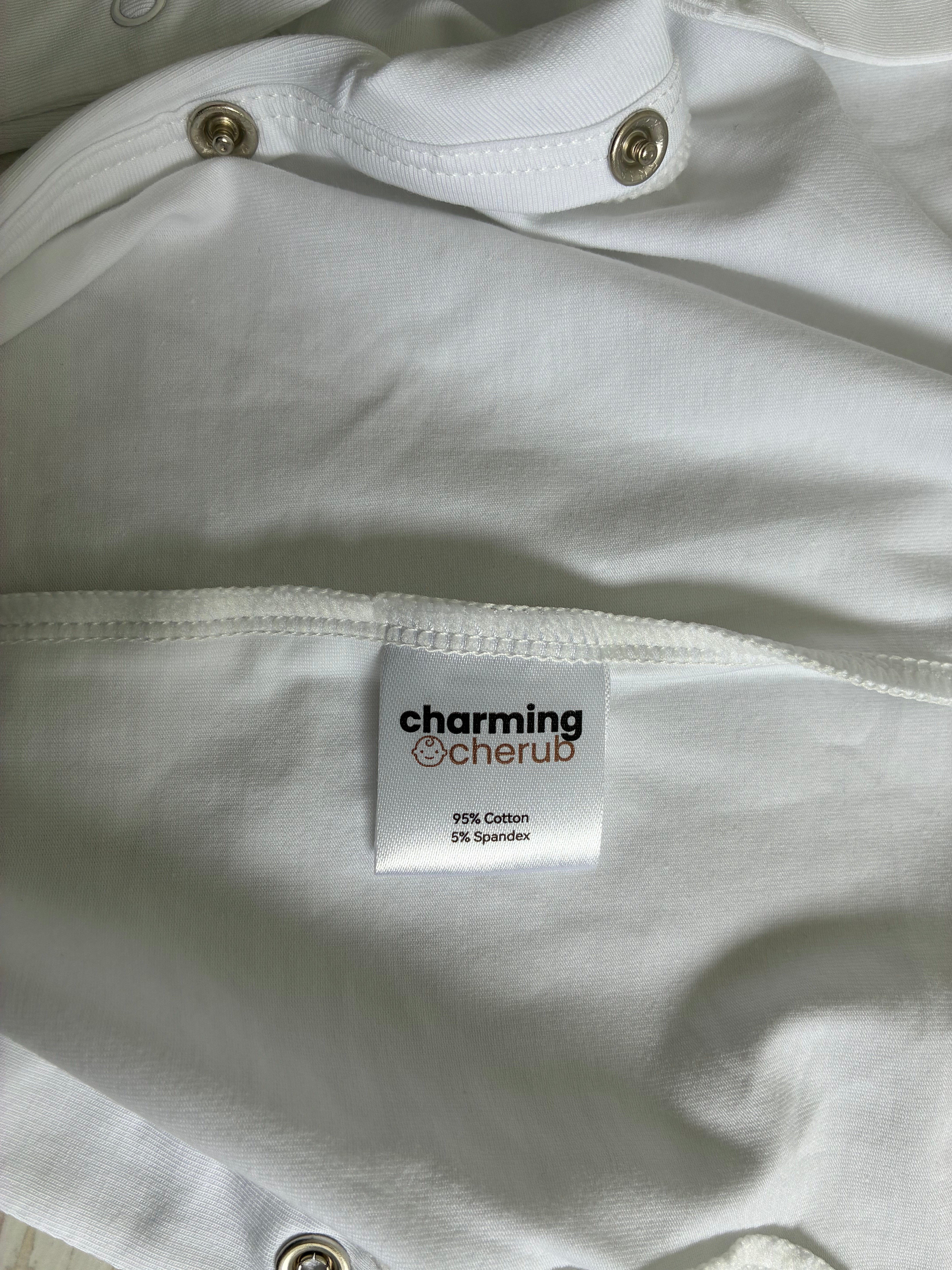 (COMING SOON) Charming Cherub Cotton Sleepsuit