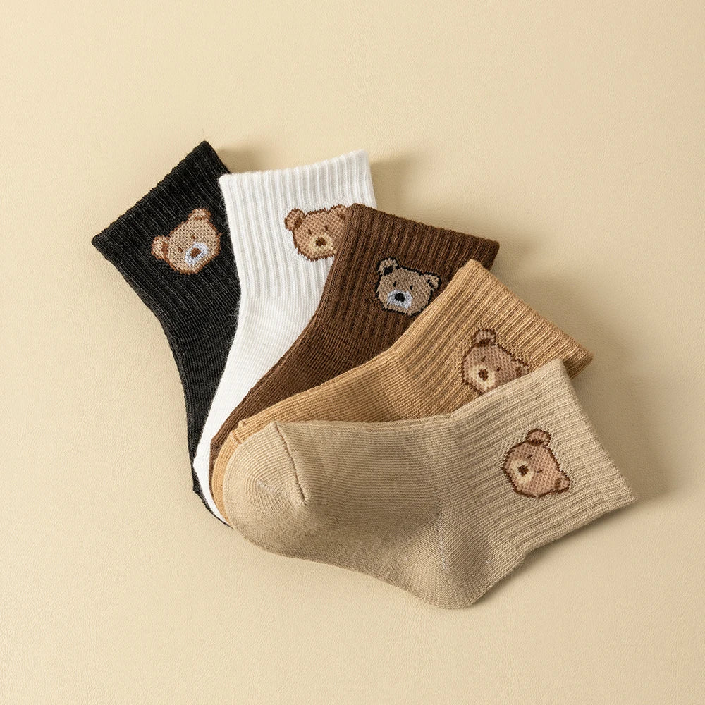 5 Pairs Breathable Baby Socks