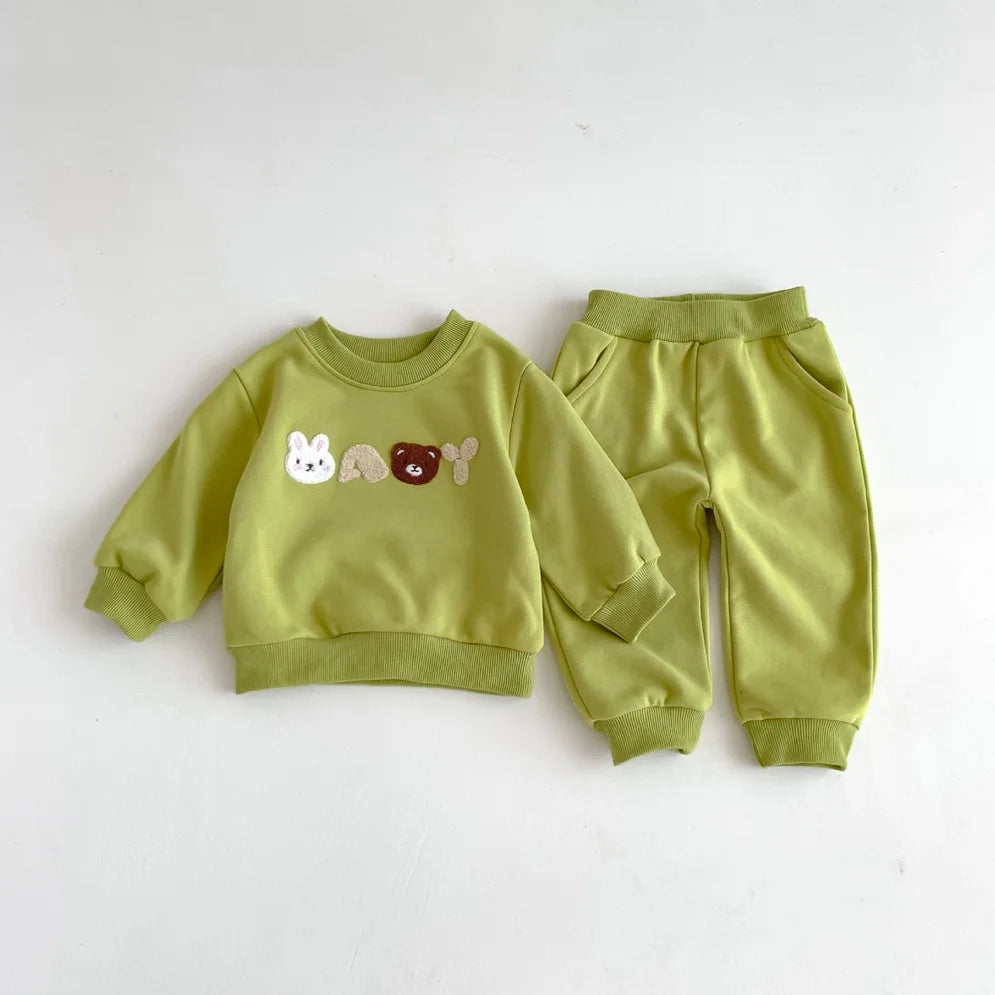 Rabbit & Bear Baby Print Tracksuit
