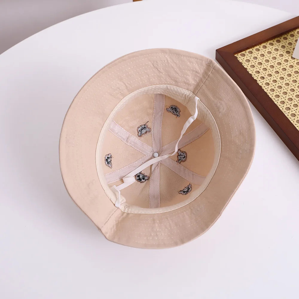 Embroidered Bear Baby Bucket Hat