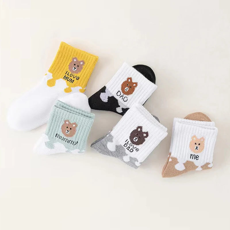 5 Pairs Low Cut Baby Socks