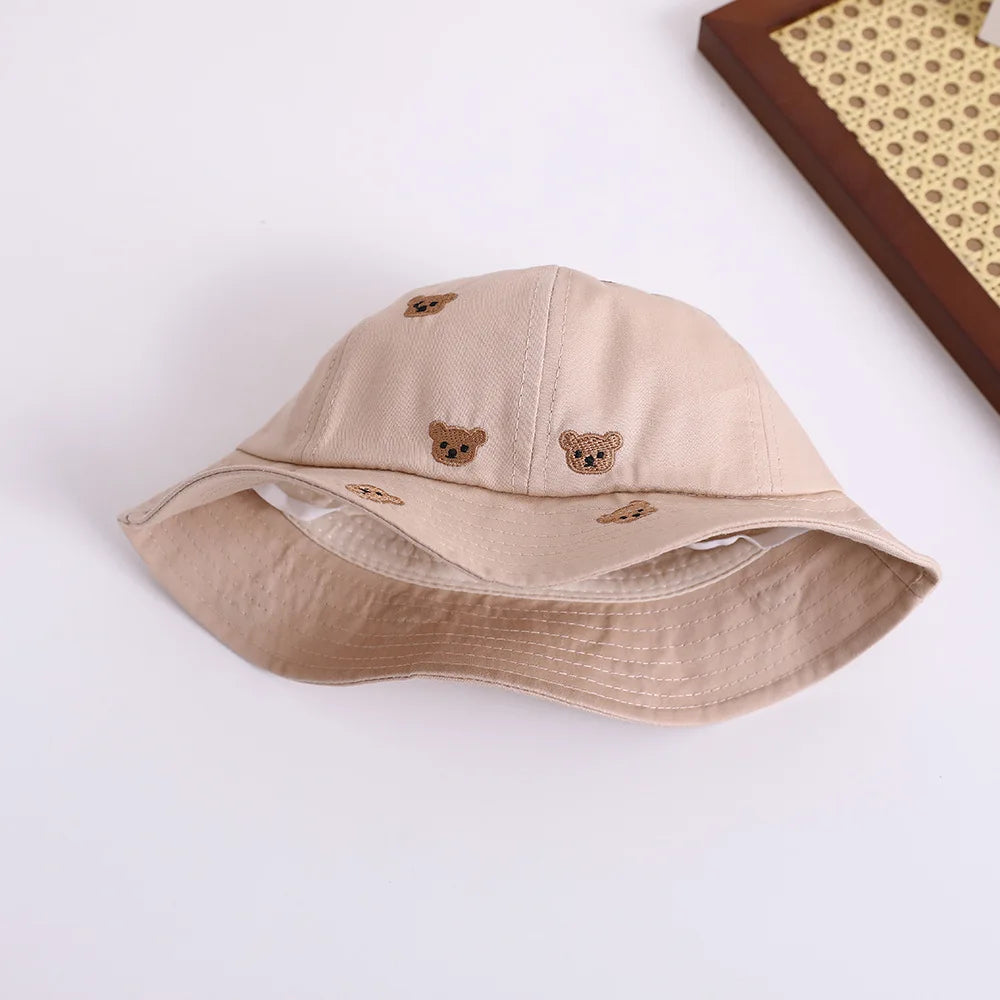 Embroidered Bear Baby Bucket Hat