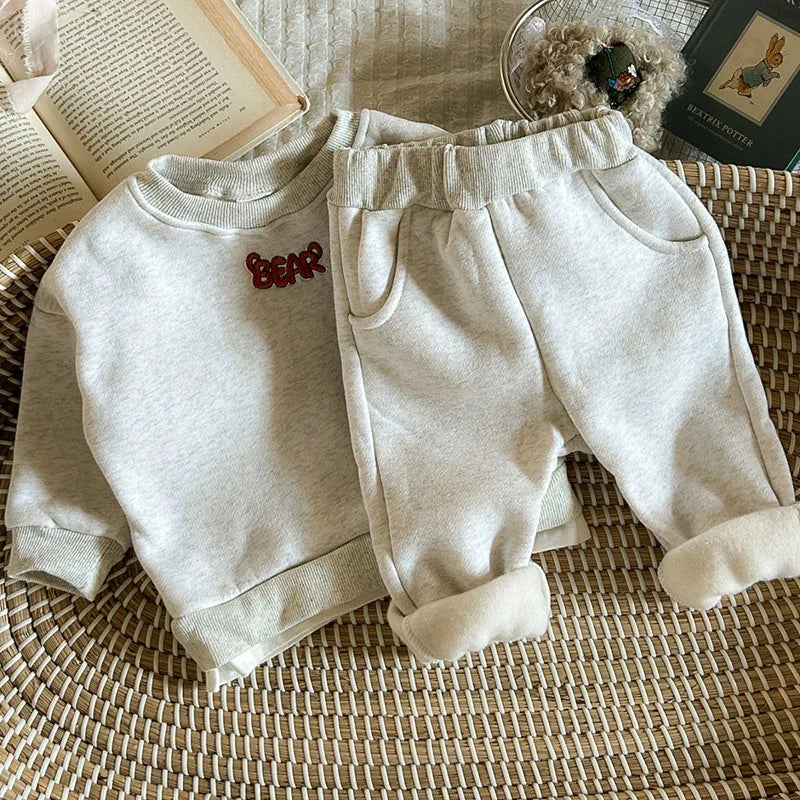 Cartoon Bear Jogger Set