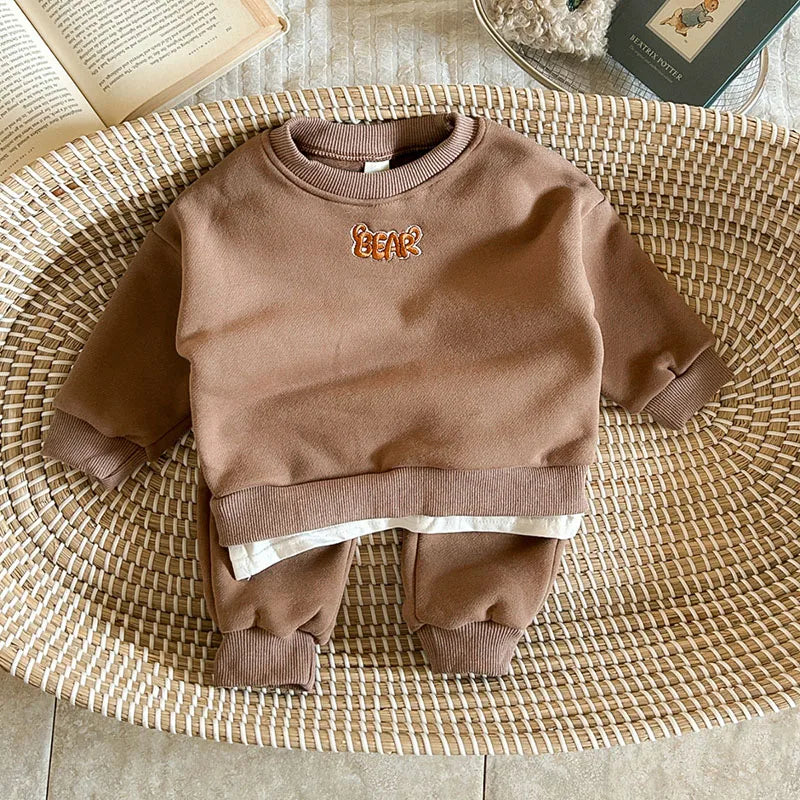 Cartoon Bear Jogger Set