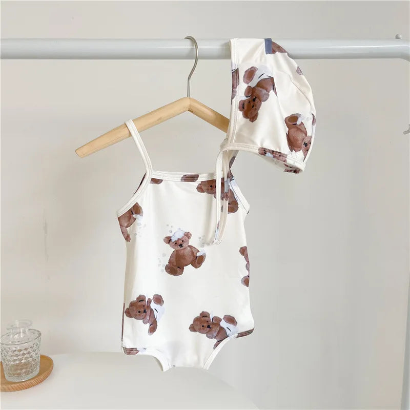 Bear Pattern Swimsuit