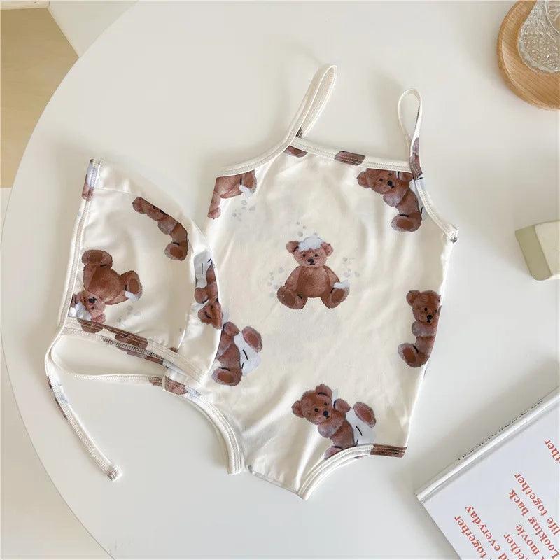 Bear Pattern Swimsuit