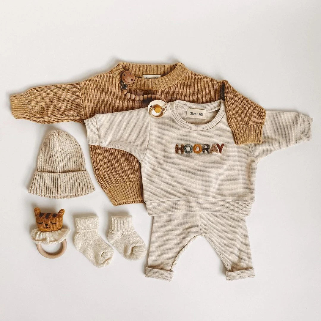 Unisex Sweatshirt + Pants Kids Outfit