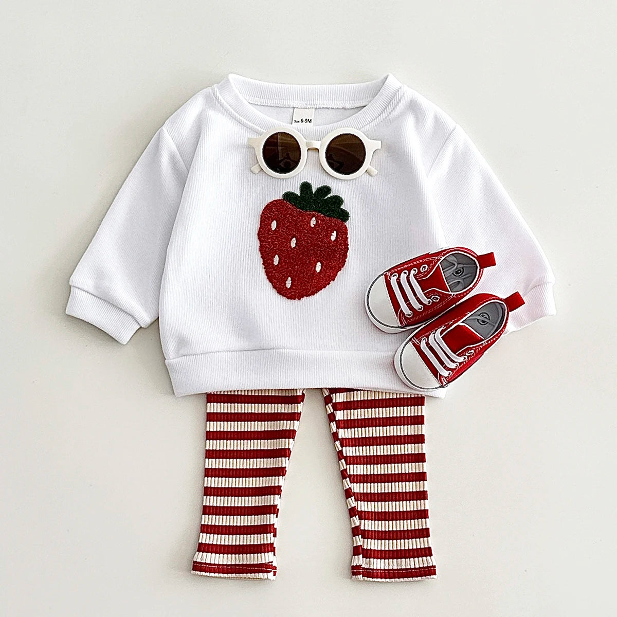 2-Piece Jumper & Leggings Set – Strawberry or Pineapple Design