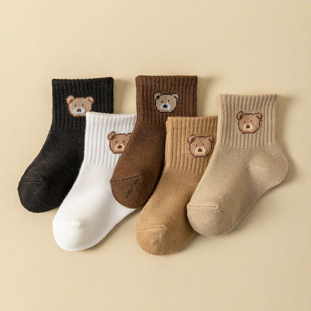 5 Pairs Breathable Baby Socks