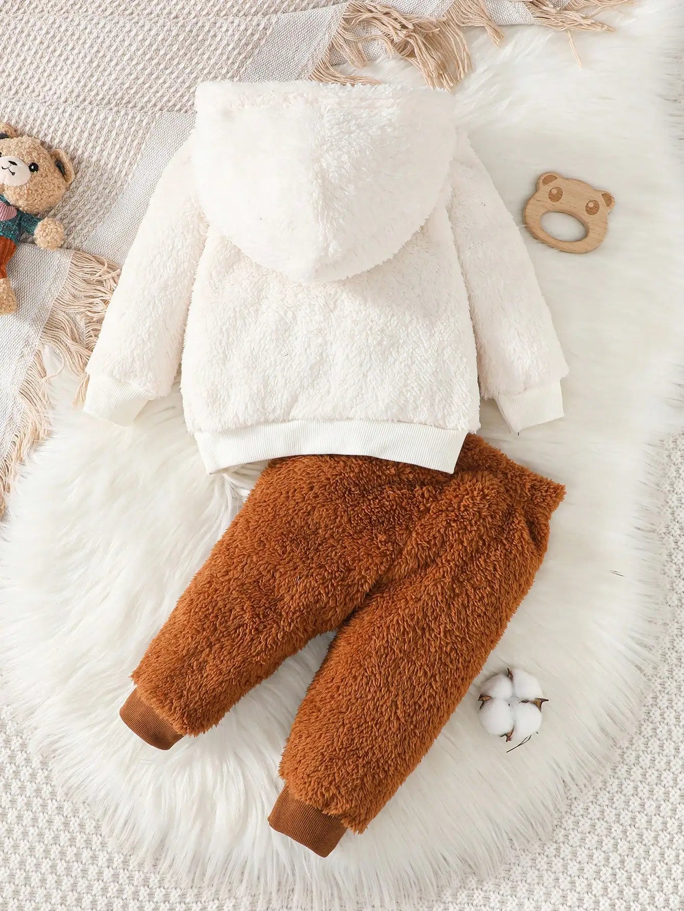 Bear Face Cosy Tracksuit with Hood