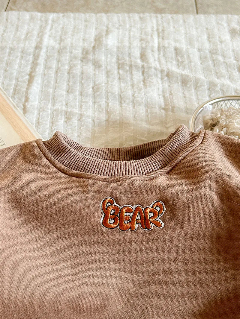 Cartoon Bear Jogger Set