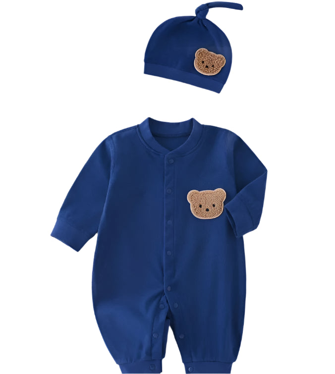 Adorable Baby Bear Romper With Hat