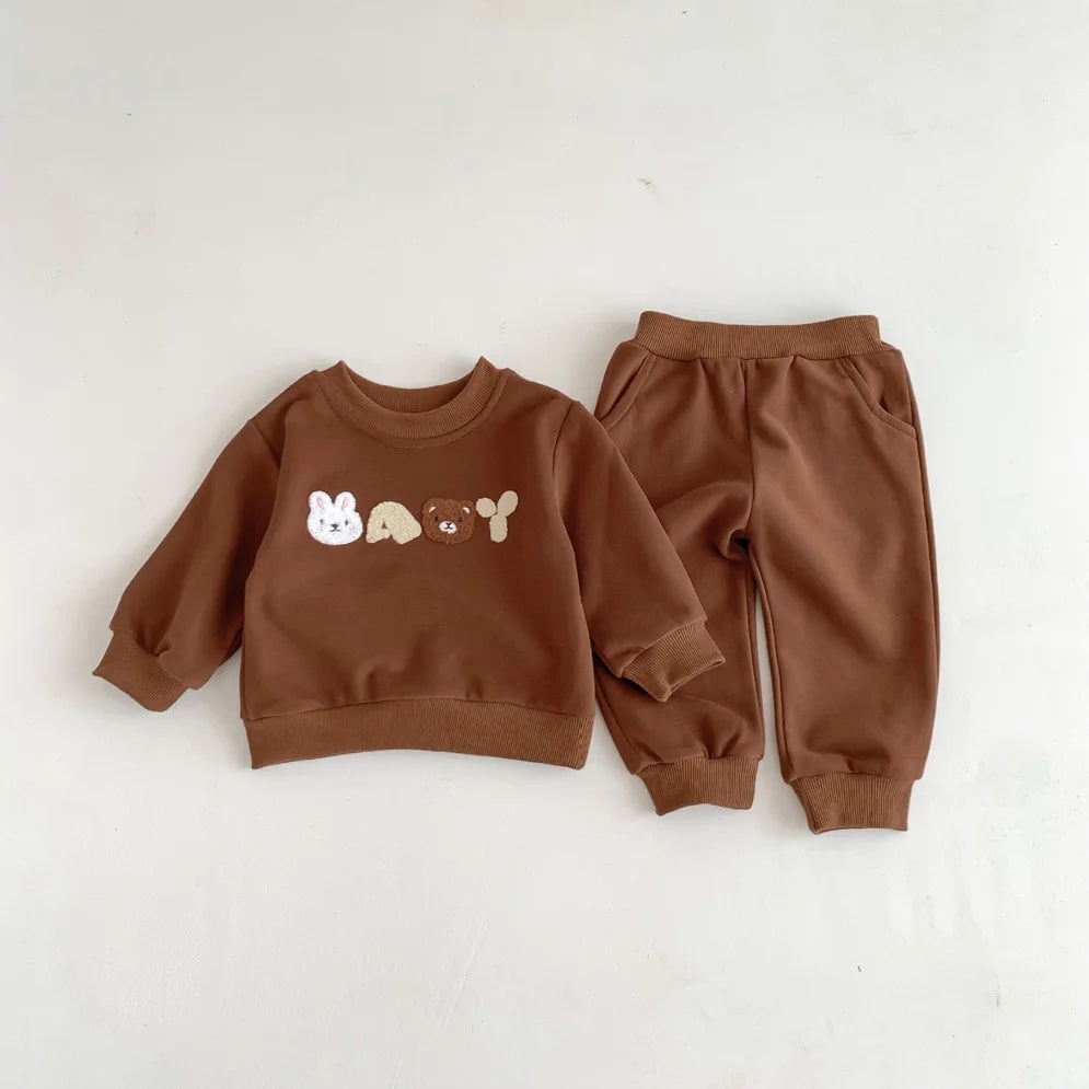 Rabbit & Bear Baby Print Tracksuit