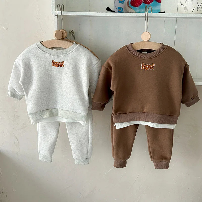 Cartoon Bear Jogger Set