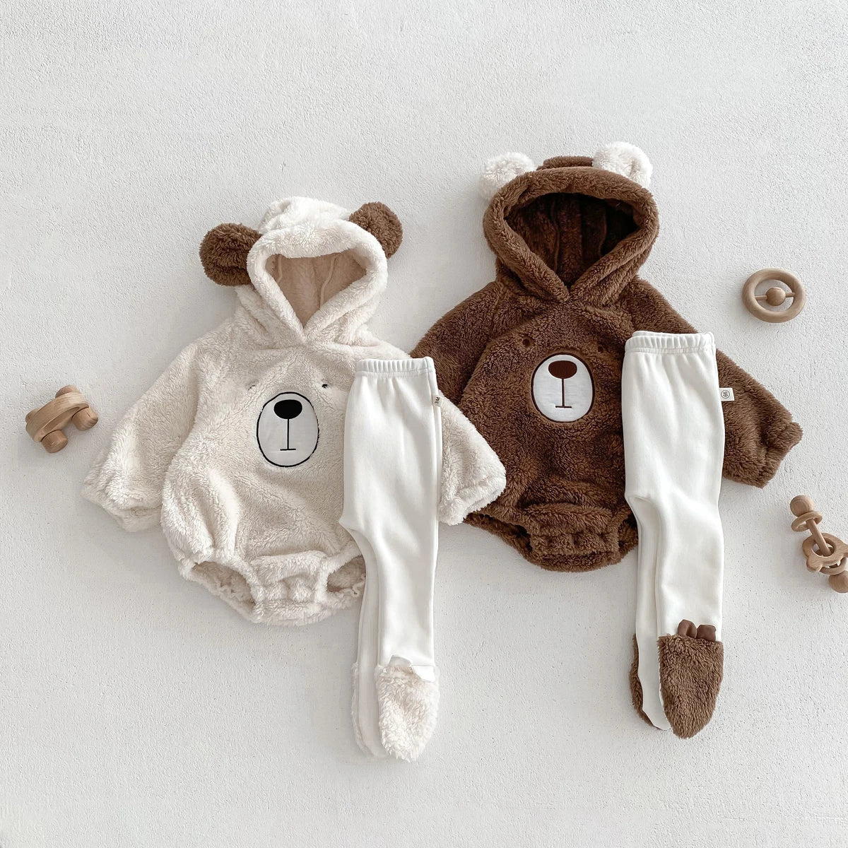 Teddy Bear Fleece Outfit Set