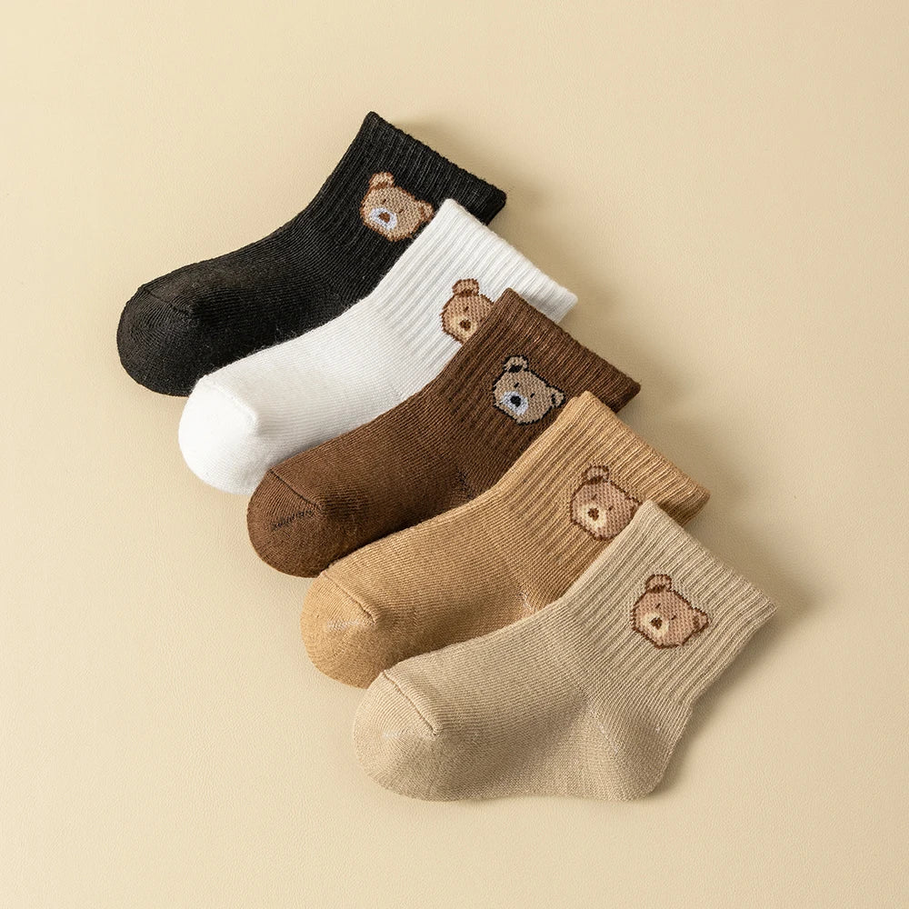 5 Pairs Breathable Baby Socks
