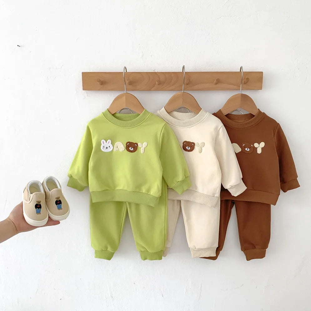 Rabbit & Bear Baby Print Tracksuit