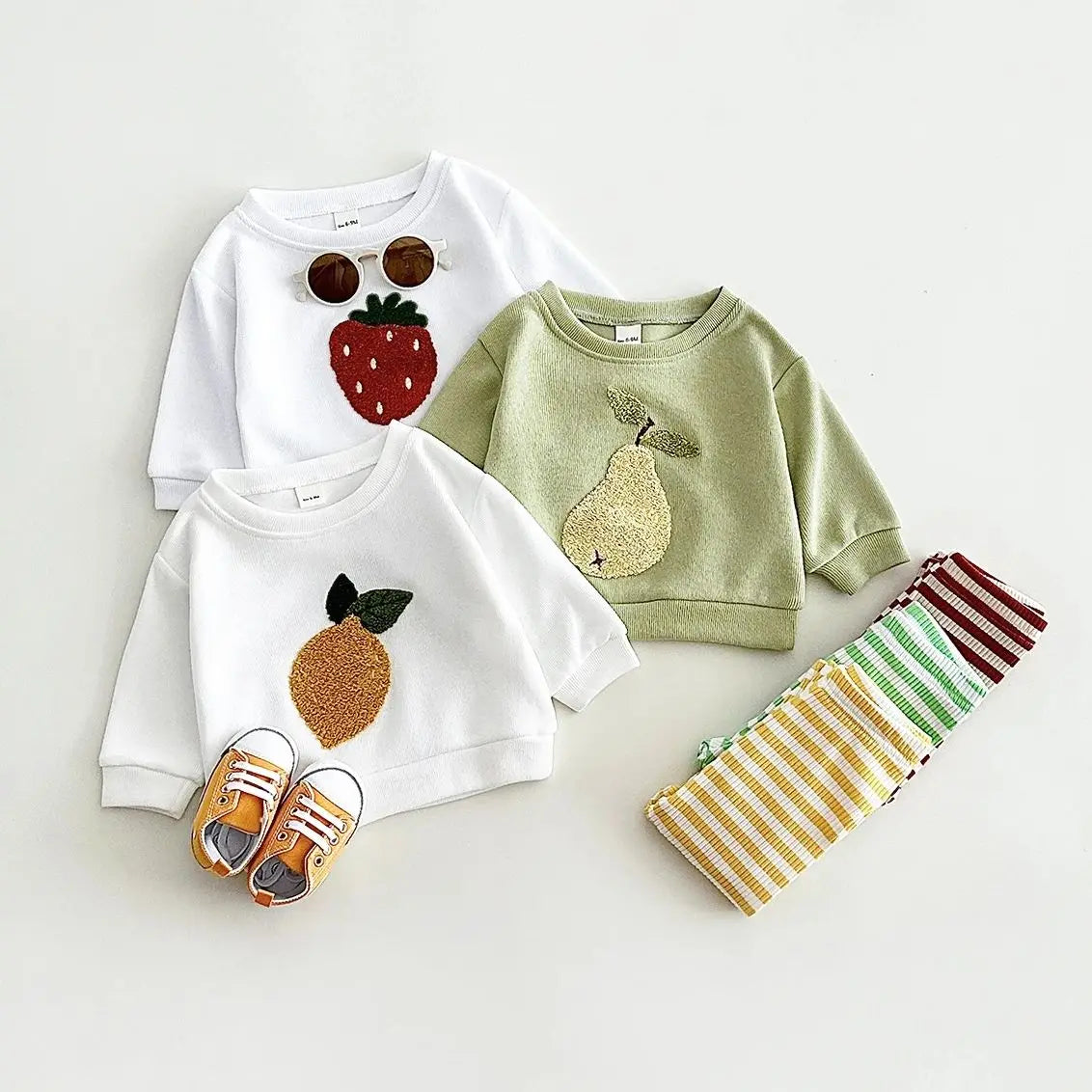 Two-Piece Fruits Long Sleeved Outfit