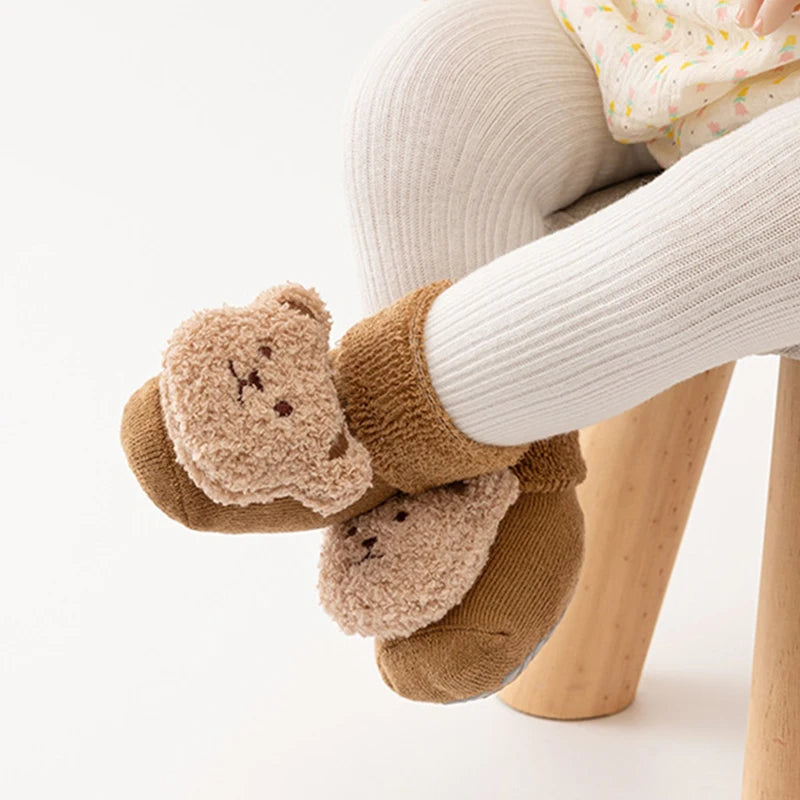 Teddy Bear Slipper Socks