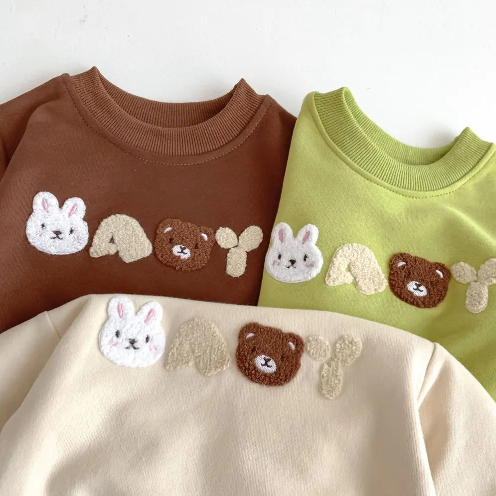 Rabbit & Bear Baby Print Tracksuit