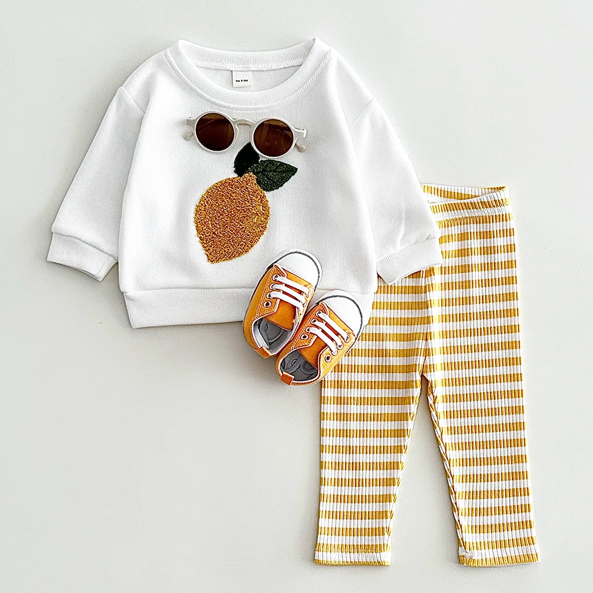 Two-Piece Fruits Long Sleeved Outfit