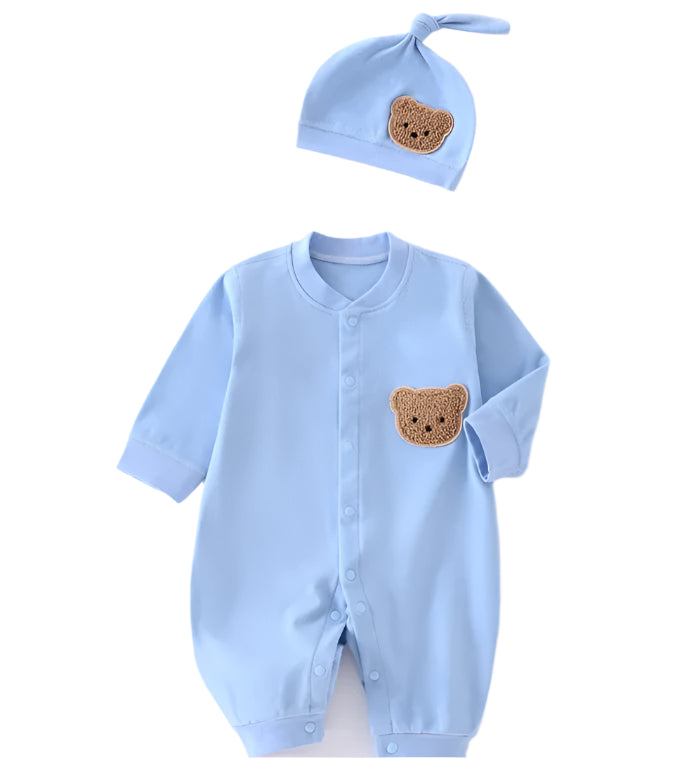 Adorable Baby Bear Romper With Hat